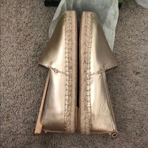 Brand new gold Sam Edelman espadrilles.